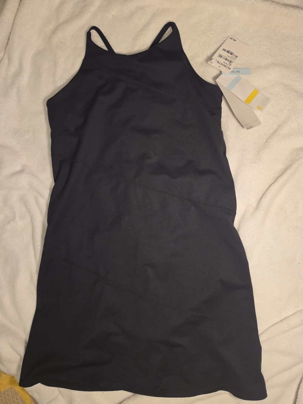 Zella NWT Black Racerback Tank Dress